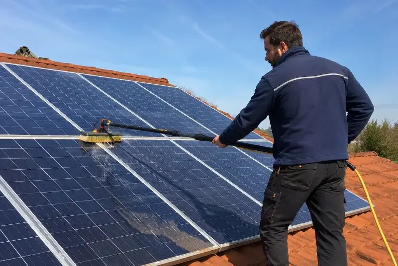 Nettoyage et entretien de panneaux solaires à Collioure